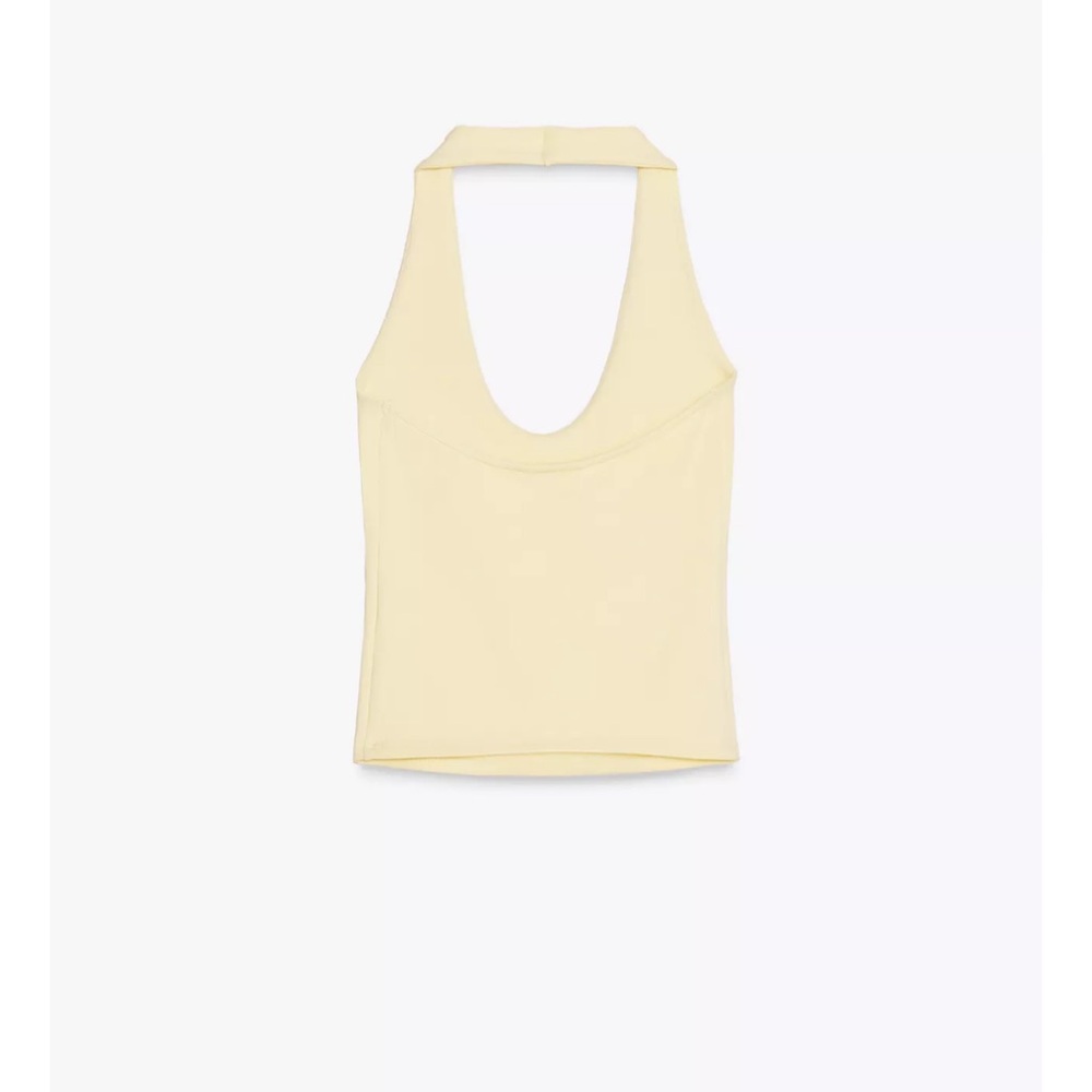 Zara Cream Halter Camisole - Picture 4 of 5